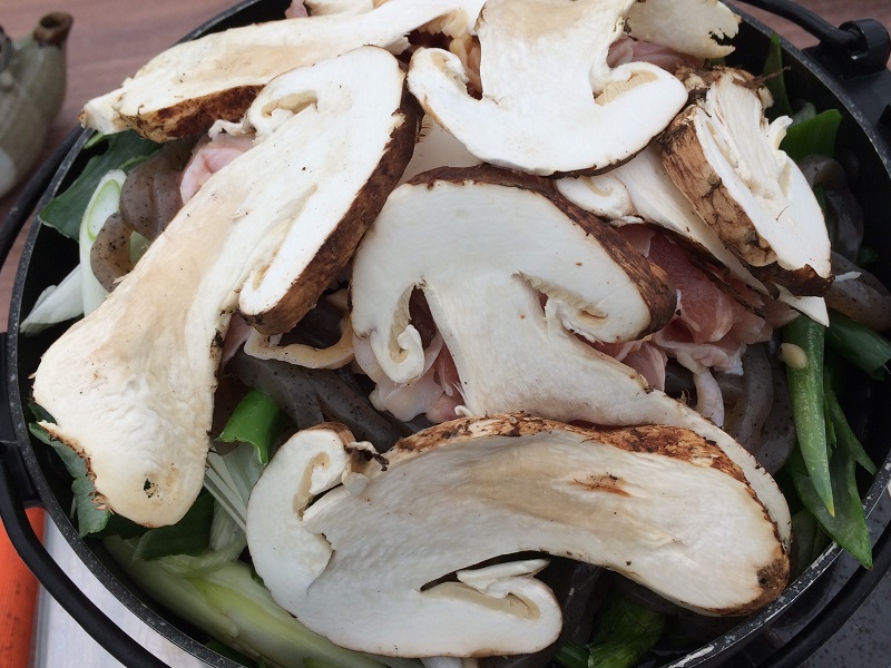 長野県上田市の見晴台の松茸料理を頂いてきました!
