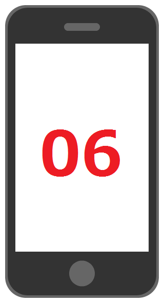 スマホで06番号発信をする方法